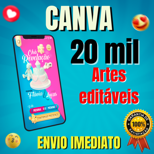 20 MIL arquivos arquivos para você criar artes no Canvas