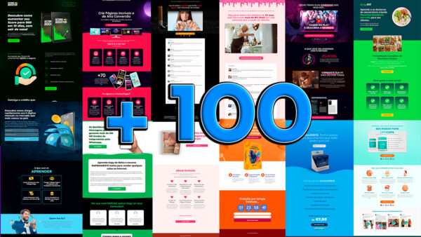 PAC com mais de 100 Landing Pages Premium