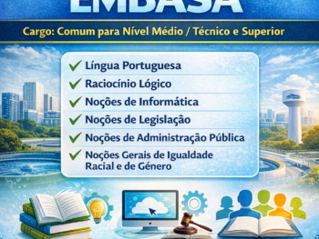 Apostila EMBASA - Comum aos Cargos de Ensino Médio/Técnico e Superior